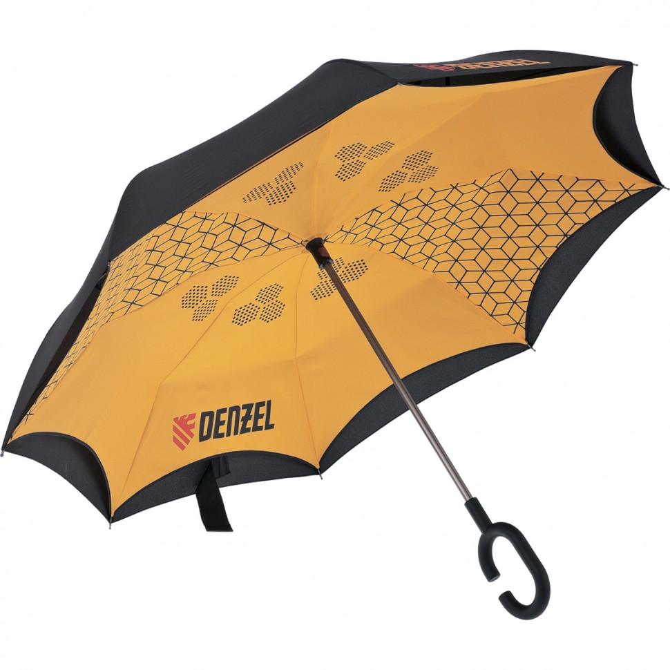Зонт-трость обратного сложения DENZEL 69706