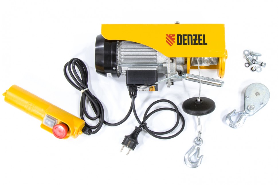 Тельфер электрический TF-250, 0,25 т, 540 Вт DENZEL 52011 ― DENZEL