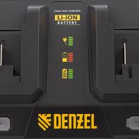 Зарядное устройство для аккумуляторов IBC-18-3.0-2, Li-Ion, 18В, 3.0 А, для двух батарей DENZEL 28454