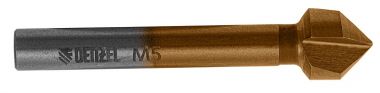 Зенковка конусная под М5, HSS, по металлу, цилиндрический хвостовик DENZEL 72305 ― DENZEL
