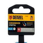 Отвертка, SL3х75 мм, S2, 3к рукоятка DENZEL 121887