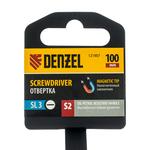 Отвертка, SL3х100 мм, S2, 3к рукоятка DENZEL 121907
