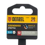 Отвертка, SL8x150 мм, S2, 3к рукоятка DENZEL 122007