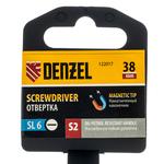 Отвертка, SL6x38 мм, S2, 3к рукоятка DENZEL 122017