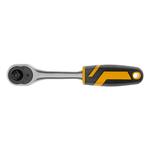 Ключ-трещотка 3/8", 90 зубьев, с быстрым сбросом, CrV DENZEL 14032
