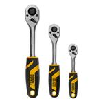 Набор инструментов, 1/2", 1/4", 3/8", CrV, S2, пластиковый кейс, 216 предметов DENZEL 15807