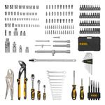 Набор инструментов, 1/2", 3/8", 1/4", CrV, S2, пластиковый кейс, 232 предмета DENZEL 15808