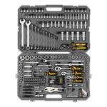 Набор инструментов, 1/2", 3/8", 1/4", CrV, S2, пластиковый кейс, 232 предмета DENZEL 15808