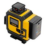 Лазерный уровень мультипризменный DLV-360-4C, 30 м, зеленый луч, Li-Ion 2,4 Aч, кейс// DENZEL 35081