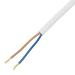 Шнур сетевой Energy Series, ПВС, 1,5 м, 2 x 1 мм, с неразборной вилкой, белый, DENZEL 37660