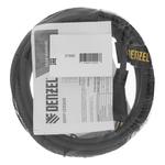Шнур сетевой Energy Series, ПВС, 3 м, 2 x 1 мм, с неразборной вилкой, черный, DENZEL 37665