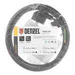 Шнур сетевой Energy Series, ПВС, 3 м, 3 x 1 мм, с неразборной вилкой, черный, DENZEL 37667