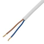 Шнур сетевой Energy Series, ПВС, 1,5 м, 2 x 1,5 мм, с неразборной вилкой, белый, DENZEL 37668