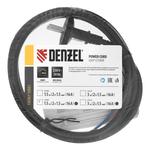 Шнур сетевой Energy Series, ПВС, 1,5 м, 2 x 1,5 мм, с неразборной вилкой, черный, DENZEL 37669