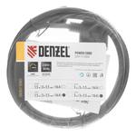 Шнур сетевой Energy Series, ПВС, 1,5 м, 3 x 1,5 мм, с неразборной вилкой, черный, DENZEL 37671