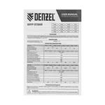 Шнур сетевой Energy Series, ПВС, 3 м, 3 x 1,5 мм, с неразборной вилкой, белый, DENZEL 37674