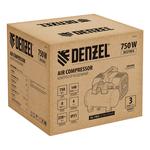 Компрессор  DLS750/6 безмасляный малошумный 750 Вт, 140 л/мин,ресивер 6 л DENZEL 58019