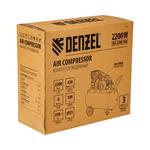 Компрессор воздушный рем. привод BCI 2200/100, 2,2 кВт, 100 литров, 420 л/мин DENZEL 58116