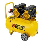 Компрессор безмасл. малошумный DLP -3000/50, 3 кВт, 2х1,5 кВт,50 л, 2850 об/мин,500 л/мин DENZEL 58144