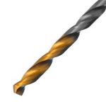 Сверло спиральное по металлу 2,5 x 57 мм, Р6М5, Golden Tip , 2шт. DENZEL 718224