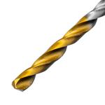 Сверло спиральное по металлу 3 x 60 мм, Р6М5, Golden Tip , 2шт. DENZEL 718225