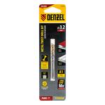 Сверло спиральное по металлу 3,2 x 65 мм, Р6М5, Golden Tip , 2шт. DENZEL 718226
