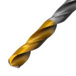 Сверло спиральное по металлу 6,5 x 100 мм, Р6М5, Golden Tip  DENZEL 718236