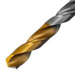 Сверло спиральное по металлу 9 x 125 мм, Р6М5, Golden Tip  DENZEL 718241