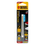 Сверло спиральное по металлу 2 х 86 мм Р6М5, Golden Tip, удлиненное, 2шт. DENZEL 718245