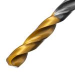 Сверло спиральное по металлу 5 х 132 мм, Р6М5, Golden Tip, удлиненное DENZEL 718254