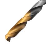 Сверло спиральное по металлу 8 х 165 мм, Р6М5, Golden Tip, удлиненное DENZEL 718260