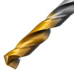 Сверло спиральное по металлу 9 х 175 мм, Р6М5, Golden Tip, удлиненное DENZEL 718262