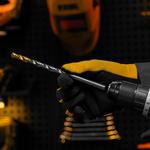 Сверло спиральное по металлу 9 х 175 мм, Р6М5, Golden Tip, удлиненное DENZEL 718262