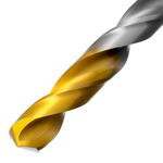 Сверло спиральное по металлу 10 х 184 мм, Р6М5, Golden Tip, удлиненное DENZEL 718263