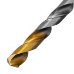 Сверло спиральное по металлу 12 x 205 мм, Р6М5, Golden Tip, удлиненное DENZEL 718265