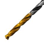 Сверло спиральное по металлу 3,5 x 70мм, Р6М5, Golden Tip, многогранная заточка, 2шт. DENZEL 718270