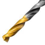 Сверло спиральное по металлу 5,5 x 93мм, Р6М5, Golden Tip, многогранная заточка DENZEL 718277