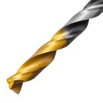 Сверло спиральное по металлу 6 x 93мм, Р6М5, Golden Tip, многогранная заточка DENZEL 718278