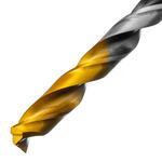 Сверло спиральное по металлу 7,5 x 109мм, Р6М5, Golden Tip, многогранная заточка DENZEL 718281