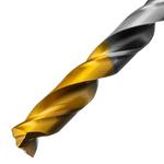 Сверло спиральное по металлу 8,5 x 117мм, Р6М5, Golden Tip, многогранная заточка DENZEL 718283