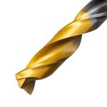 Сверло спиральное по металлу 9 x 125мм, Р6М5, Golden Tip, многогранная заточка DENZEL 718284