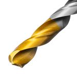 Сверло спиральное по металлу 10 x 133мм, Р6М5, Golden Tip, многогранная заточка DENZEL 718285
