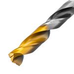 Сверло спиральное по металлу 11 x 142мм, Р6М5, Golden Tip, многогранная заточка DENZEL 718286