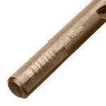 Набор сверл по металлу, 1-10 мм, Р6М5К8-TiN, Golden Tip, 10 шт DENZEL 723005