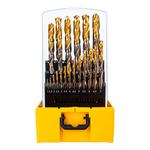 Набор сверл по металлу, 1-13 мм, Р6М5К8-TiN, Golden Tip, 25 шт DENZEL 723010