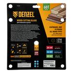 Пильный диск по дереву ф216 х 20 мм, 60 зубьев DENZEL 733527