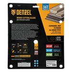 Пильный диск по дереву ф255 х 30мм, 36 зубьев DENZEL 733627
