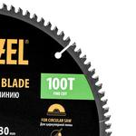 Пильный диск по алюминию ф255 х 30 мм, 100 зубьев DENZEL 733797