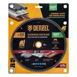 Пильный диск по алюминию ф255 х 30 мм, 100 зубьев DENZEL 733797