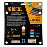 Пильный диск по ламинату ф210 х 30 мм, 64 зубьев DENZEL 733867